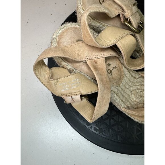 Splendid Womens Beige Suede Espadrille Wedge Sandals Size 8.5 US - Picture 5 of 13